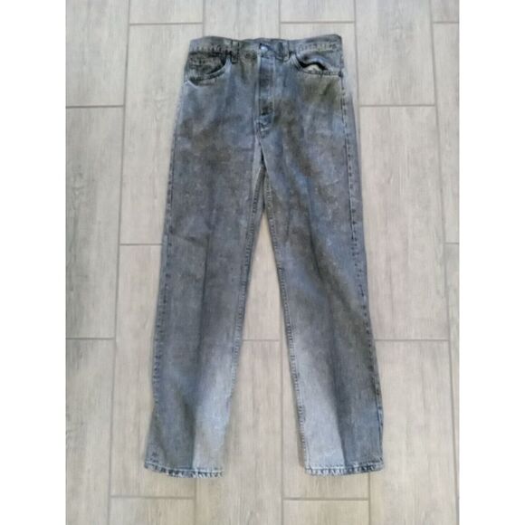 Vintage Levi's XX 501 Dark Black 80s Made in USA Button Fly 34X32 1980s WPL 423 - Picture 9 of 15